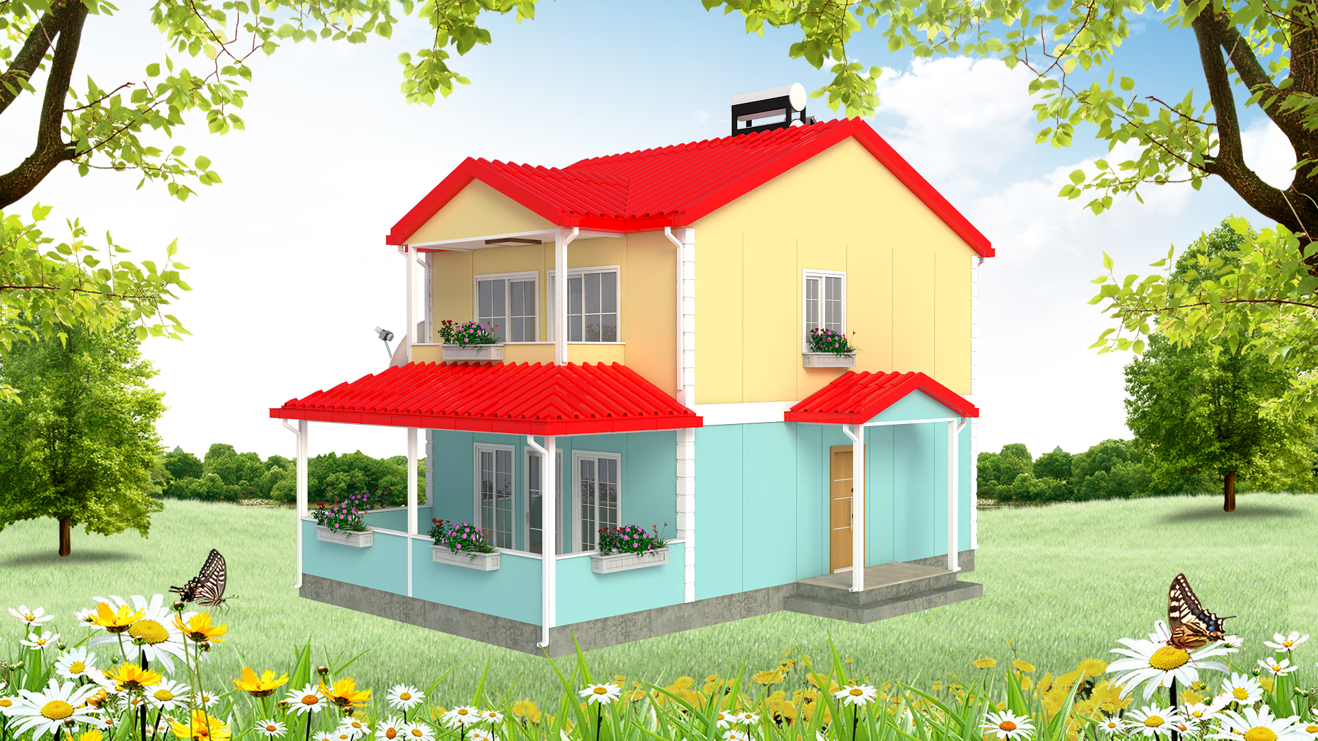 120 m² Dubleks Prefabrik Ev