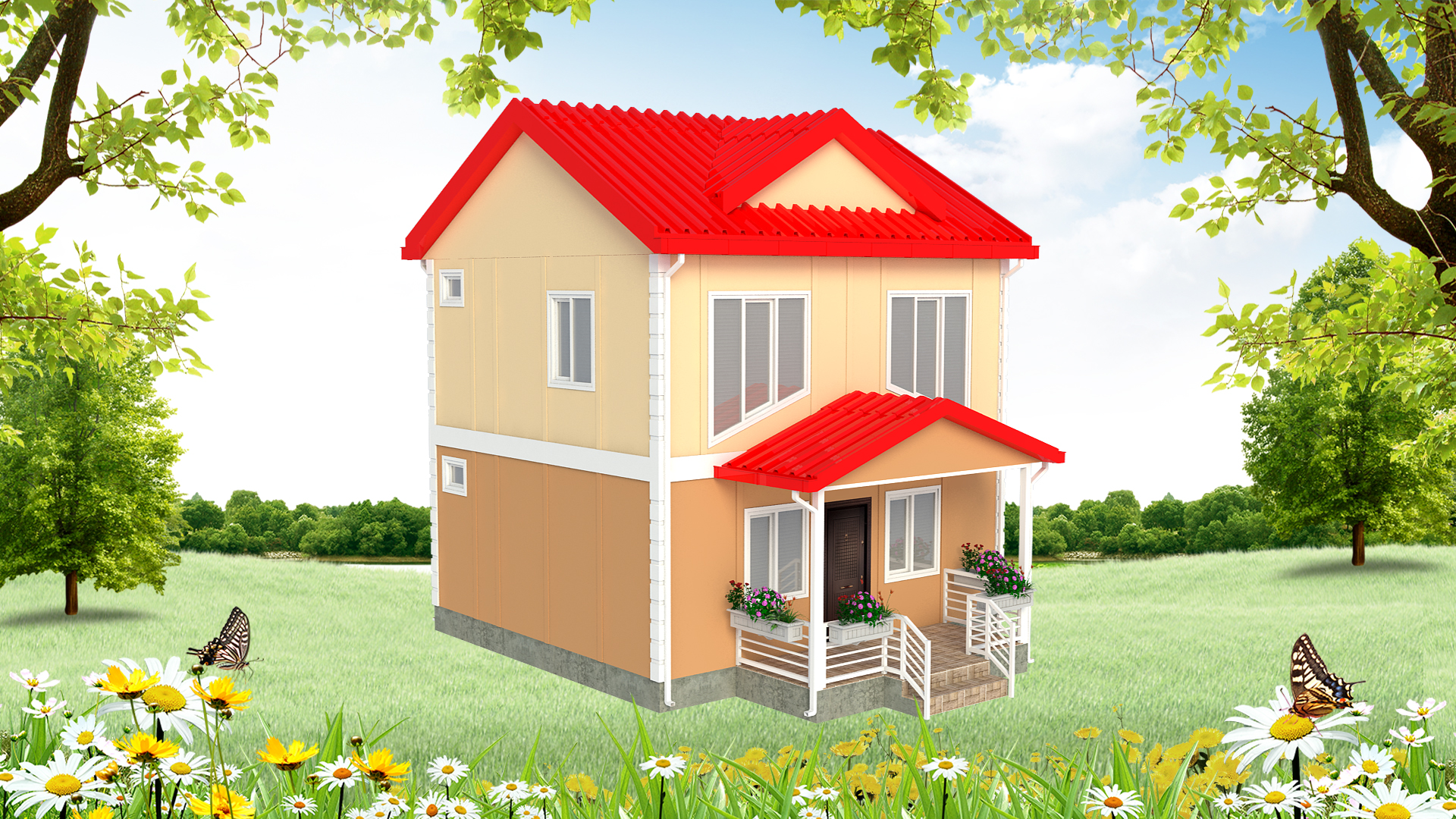 80 m² Dubleks Prefabrik Ev