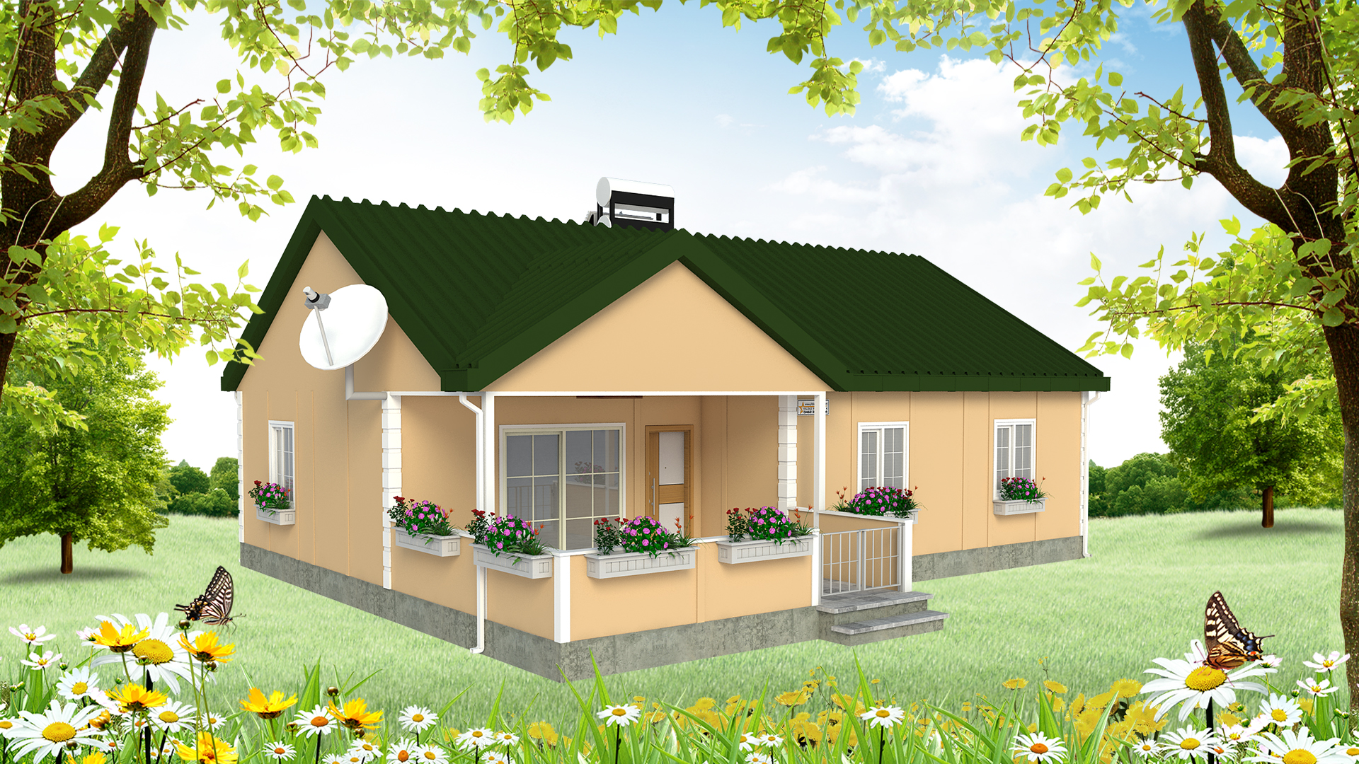 100 m² Tek Katlı Prefabrik Ev